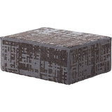 Gan Canevas Abstract Modular Pouf Ottoman | Charcoal/Dark Gray 02CN21669CL91
