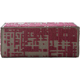 Gan Canevas Abstract Modular Pouf Ottoman | Dark Pink/Dark Gray 02CN21669CL77