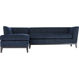 TOV Furniture Jess Textured Linen LAF Sectional | Navy- TOV-L4913