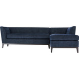 TOV Furniture Jess Textured Linen RAF Sectional | Navy- TOV-L4912