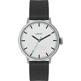 Tsovet SVT-SC38 White & Black Watch | Black Leather SC111510-40