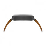 Tsovet SVT-SC38 Swiss Quartz Black & Grey Watch | Brown Leather