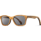 Shwood Cannon Original Sunglasses | Zebrawood / Grey WOC2ZG
