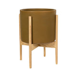 Modernica Small Cylinder Planter | Mustard