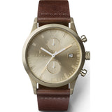 Triwa Sort Of Black Champagne Chrono Watch | Dark Brown Classic LCST116-CS010417