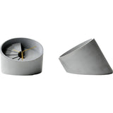 29 Design 4th Dimension Concrete Table Clock | Gold / Gray CC02000