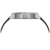 Tsovet JPT-TF40 Japan Quartz Steel & Matte Silver Watch | Black Canvas