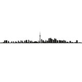 The Line City Skyline Wall Art Silhouette