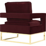 TOV Furniture Avery Velvet Chair | Maroon TOV-A110
