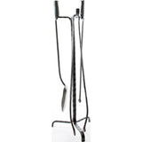 Conmoto Ferro & Fuoco Fireplace Tool Tripod Stand | Recycled Italian Railroad Track CO-FFSTD
