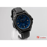 Lum-Tec V12 Phantom Watch - Black Croc Leather Strap