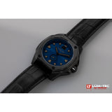 Lum-Tec V12 Phantom Watch - Black Croc Leather Strap