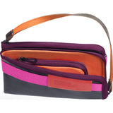 Cote et Ciel Large Leather Wallet | Black/Pink/Orchid 28086