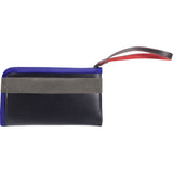 Cote et Ciel Large Leather Wallet | Black/Taupe/Indigo 28087