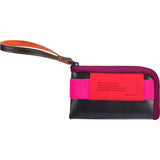 Cote et Ciel Medium Leather Wallet | Black/Pink/Orchid 28084