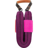 Cote et Ciel Medium Leather Wallet | Black/Pink/Orchid