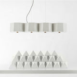Seed Design Zhe Small Pendant Lamp | White SQ-2322MPL4-WH