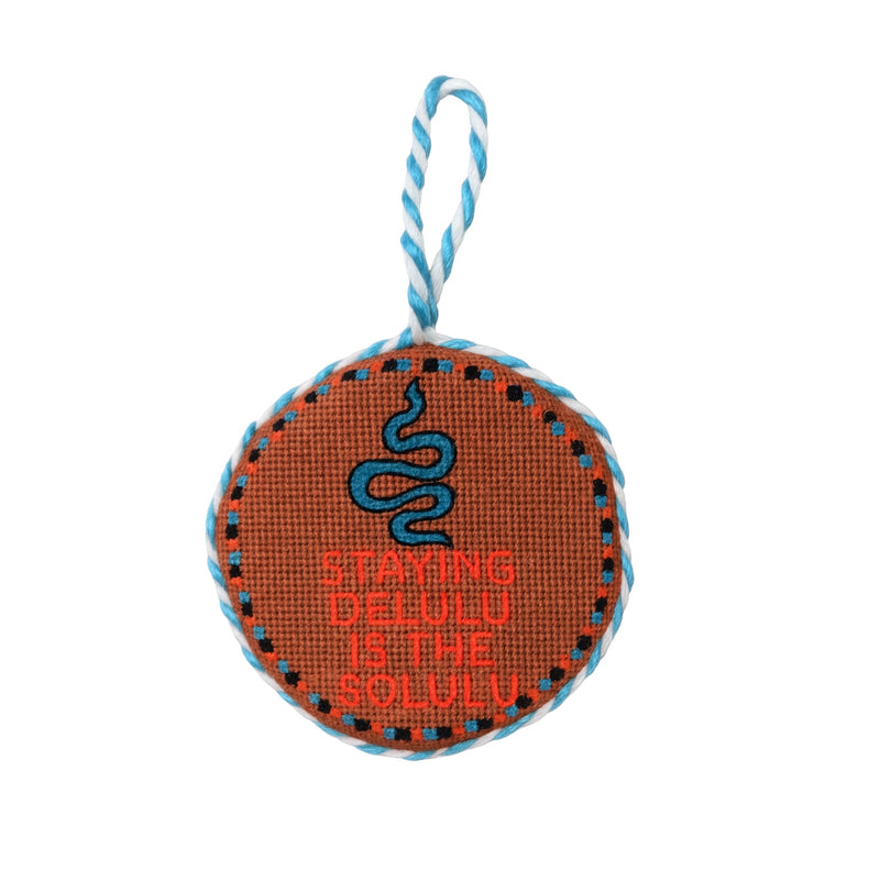 Furbish Needlepoint Ornament | 3.5"