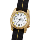 Bertucci A-2A Golden Field Watch - White Dial, Gold Tone Case