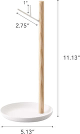 Yamazaki Tosca Banana Holder - Steel + Wood | White