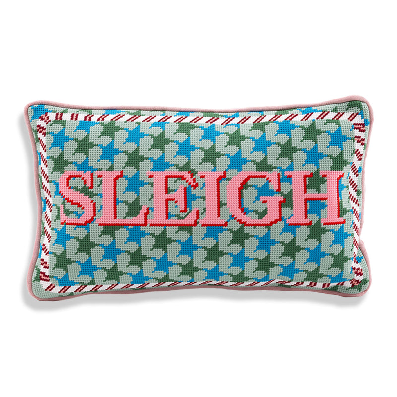 Furbish Needlepoint Decorative Throw Pillow