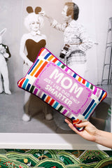 Furbish Mom Rules Needlepoint Pillow