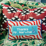 Furbish Needlepoint Decorative Throw Pillow