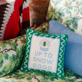 Furbish Needlepoint Decorative Throw Pillow