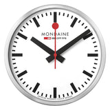 Mondaine 250mm White Wifi Stop2go Clock