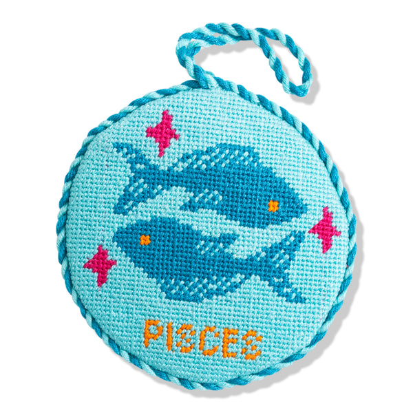 Furbish Needlepoint Zodiac Ornament