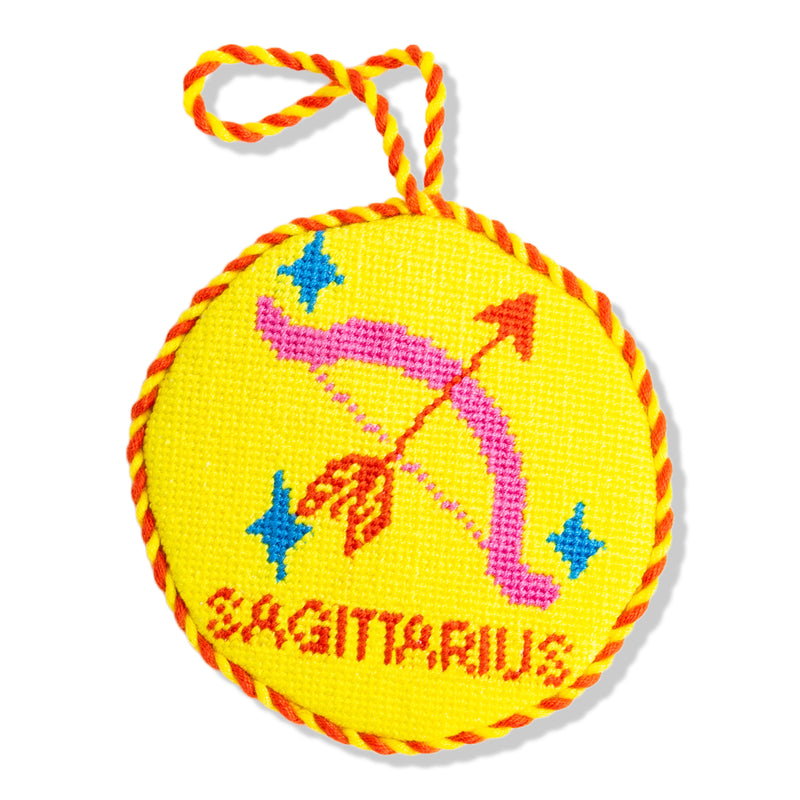 Furbish Needlepoint Zodiac Ornament