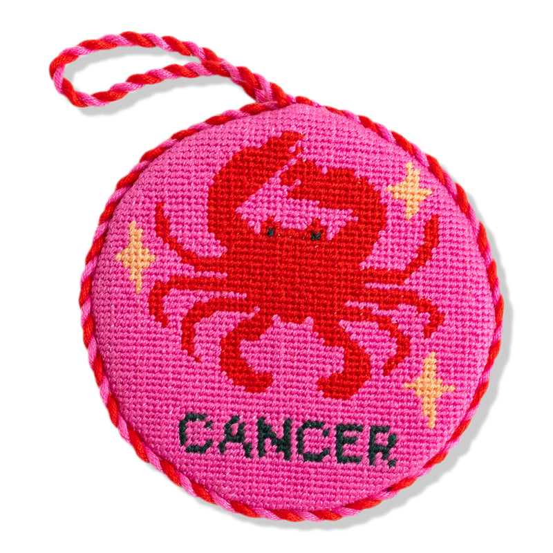 Furbish Needlepoint Zodiac Ornament