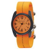 Bertucci DX3 Plus Tangerine dial / Black Case-  #395 Tangerine w/ Black DashLine™ nylon band