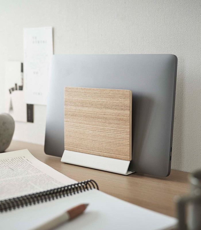 Yamazaki Slim Laptop Stand | Steel + Wood