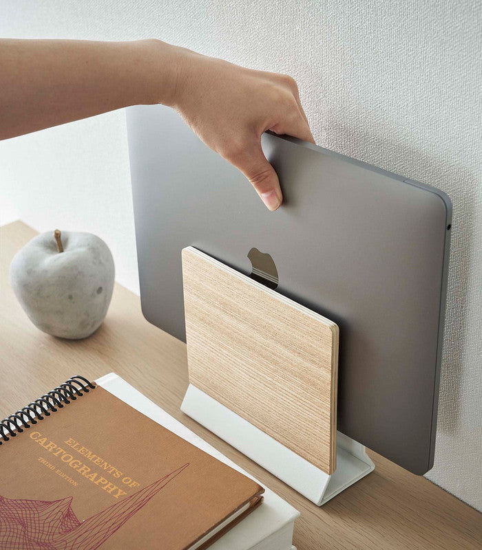 Yamazaki Slim Laptop Stand | Steel + Wood