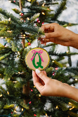 Furbish Needlepoint Monogram Ornament