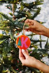 Furbish Needlepoint Monogram Ornament