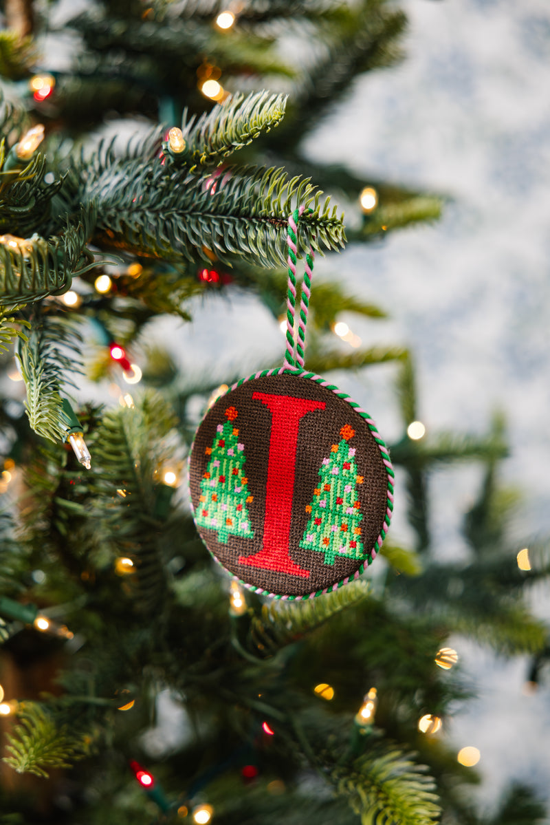 Furbish Needlepoint Monogram Ornament