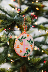 Furbish Needlepoint Monogram Ornament