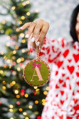 Furbish Needlepoint Monogram Ornament