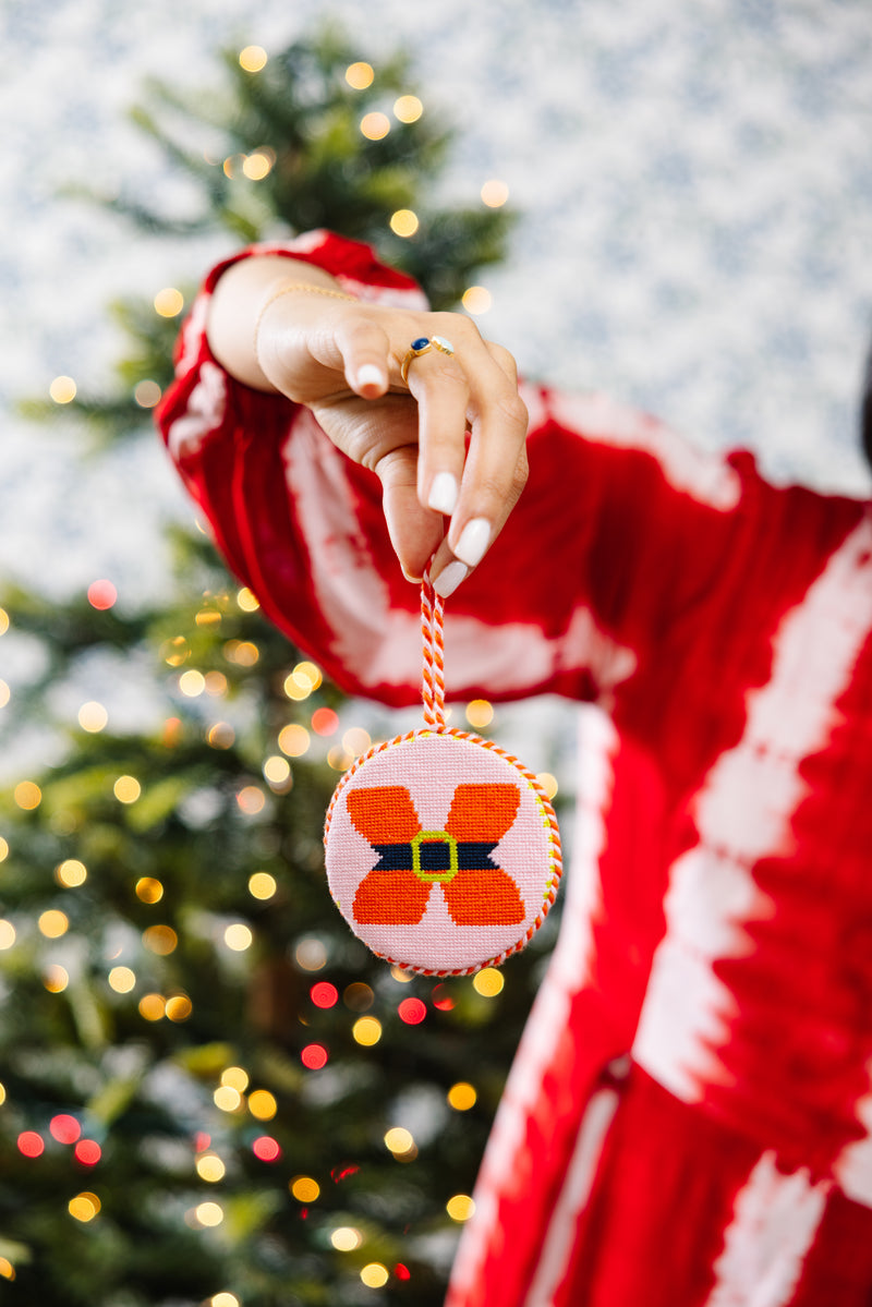 Furbish Needlepoint Monogram Ornament