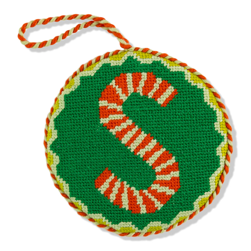 Furbish Needlepoint Monogram Ornament