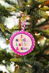 Furbish Needlepoint Ornament | 3.5"