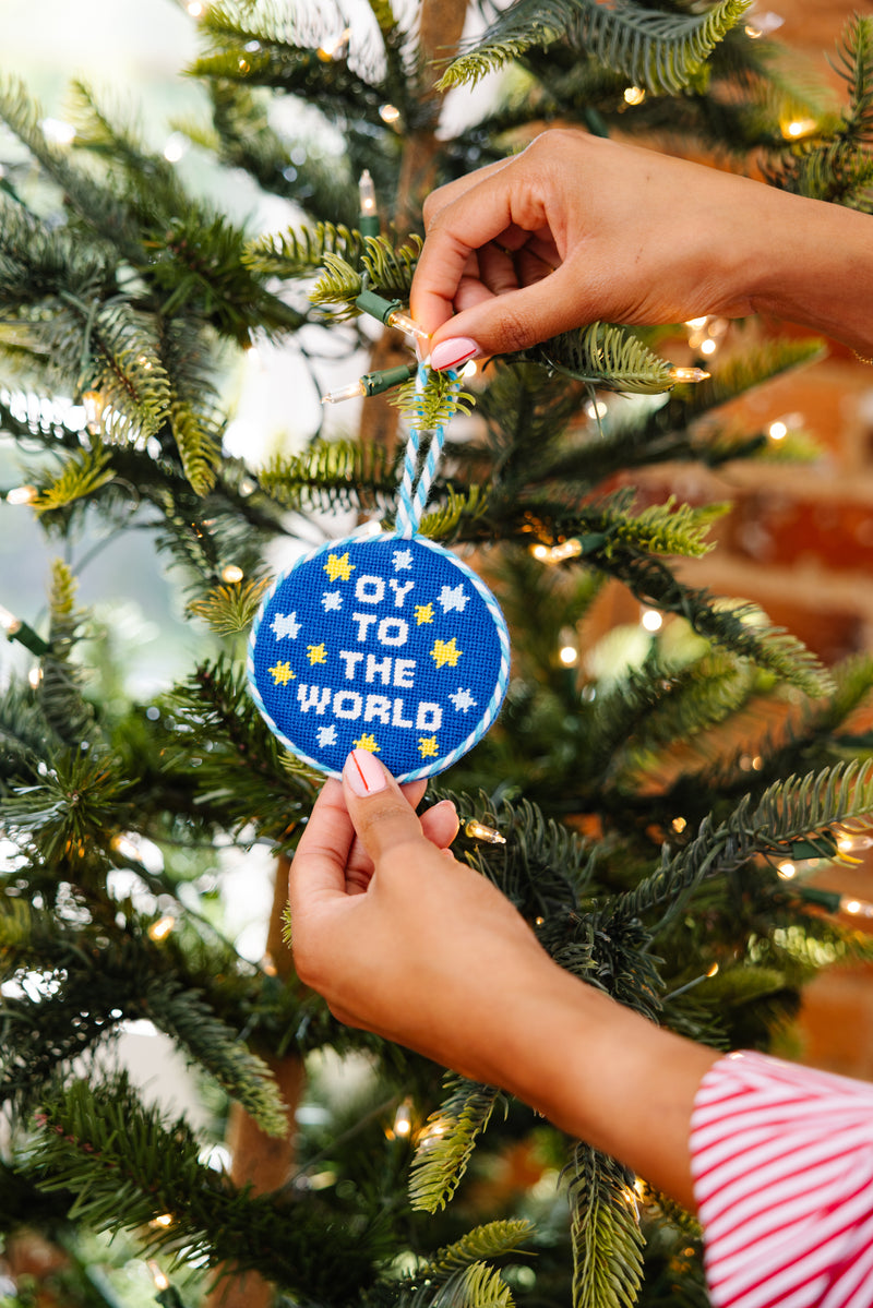 Furbish Needlepoint Ornament | 3.5"