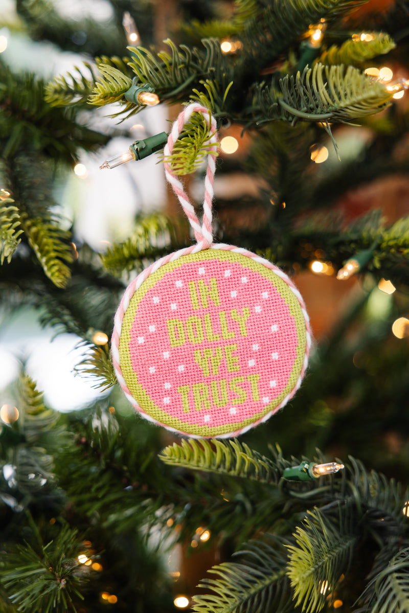Furbish Needlepoint Ornament | 3.5"