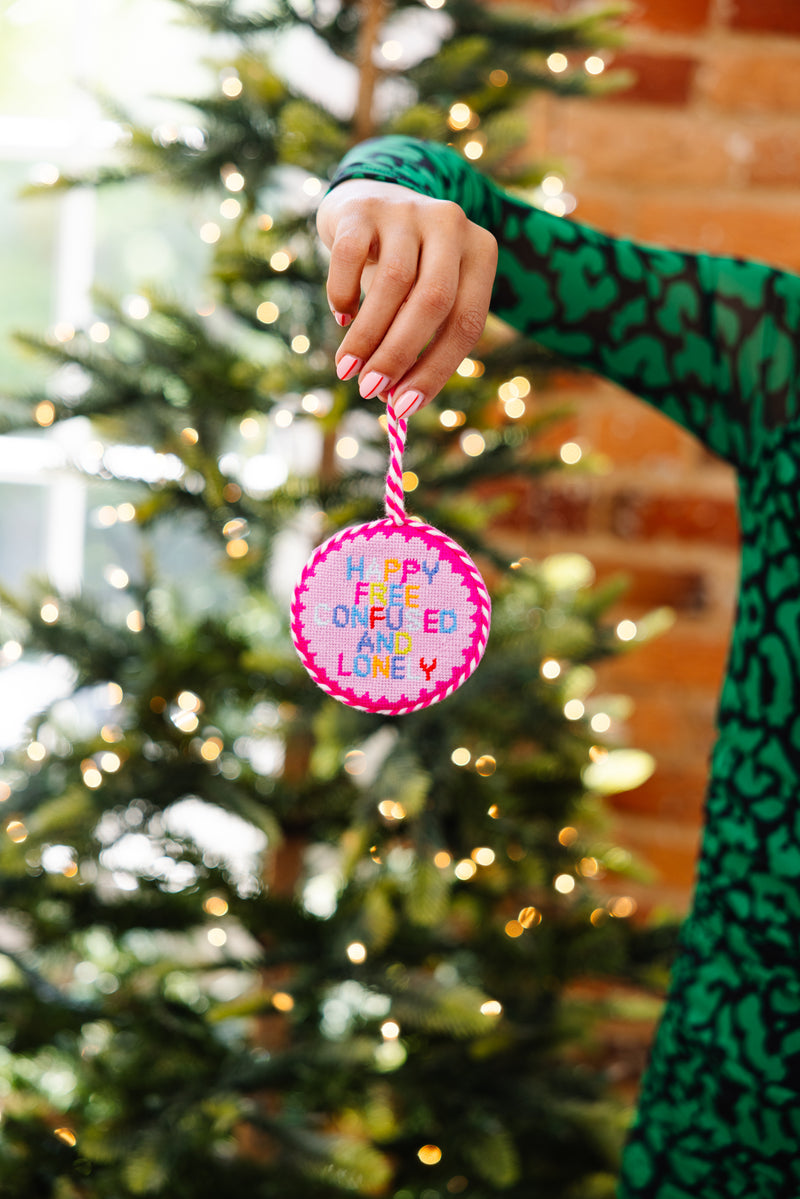 Furbish Needlepoint Ornament | 3.5"