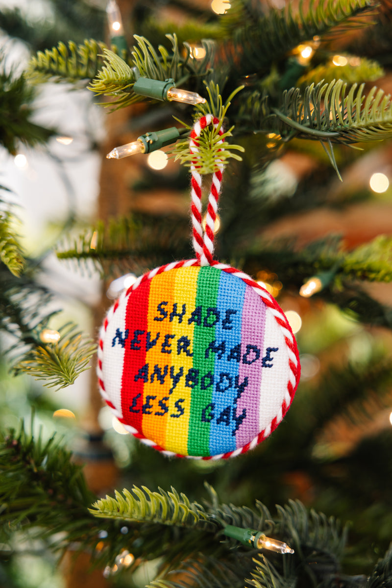 Furbish Needlepoint Ornament | 3.5"