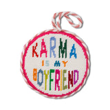 Furbish Needlepoint Ornament | 3.5"