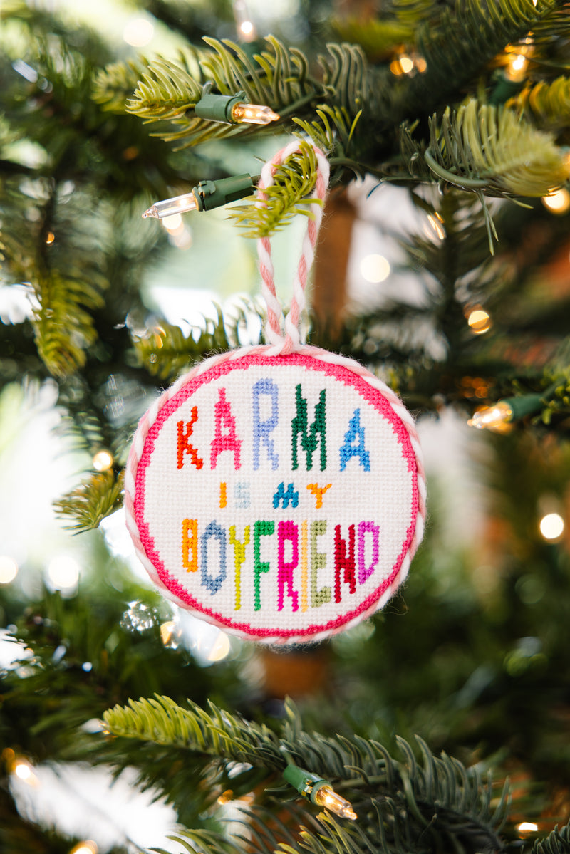 Furbish Needlepoint Ornament | 3.5"