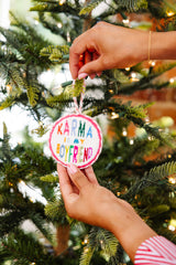 Furbish Needlepoint Ornament | 3.5"